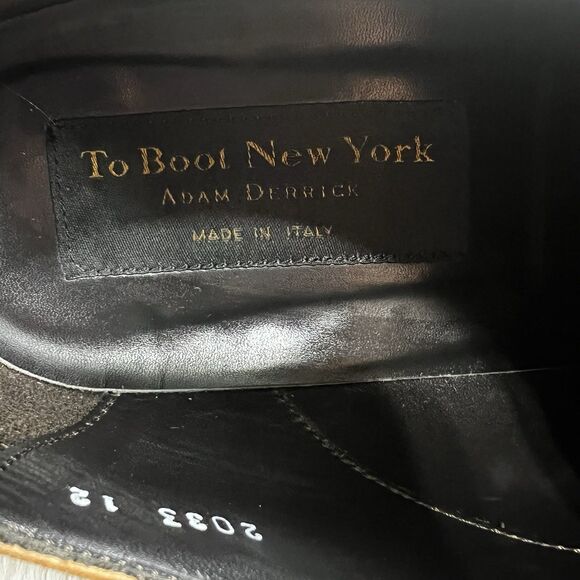 To Boot New York Adam Derrick Nico Brown Leather Oxford Shoes Men’s 12 Italy main image 7
